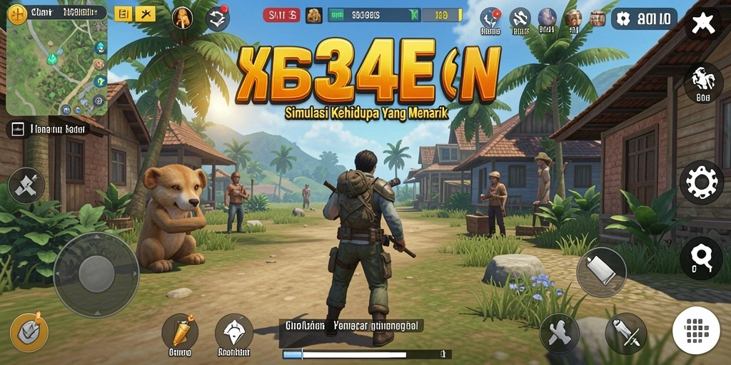 Tampilan gameplay menarik dalam 234E yang penuh warna dan interaktif.