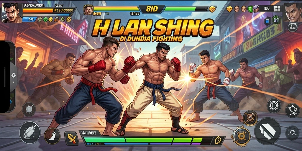 Tampilan menarik dari gameplay Fighting di 8ID.