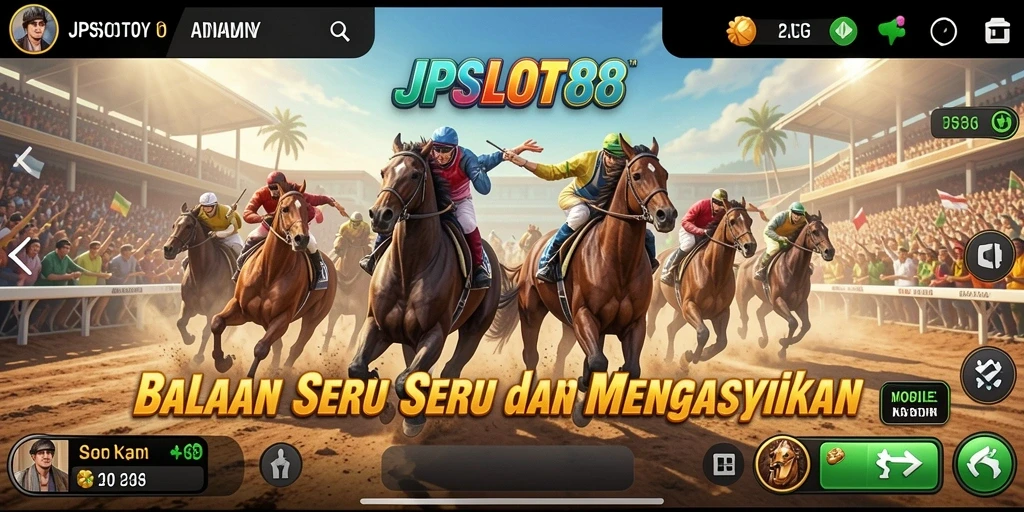 Tampilan menarik dari gameplay balapan JPSLOT88 yang memukau.