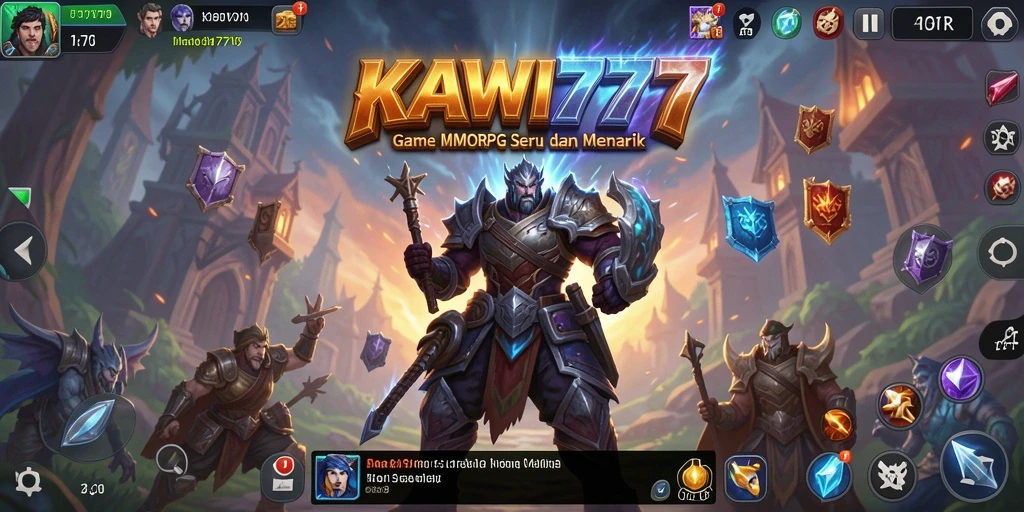 Tampilan gameplay <strong>KAWI777</strong> yang menarik dengan grafis penuh warna.