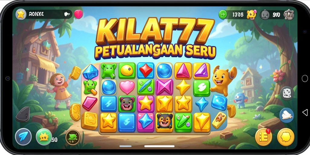 Tampilan gameplay seru dan penuh warna dari KILAT77.
