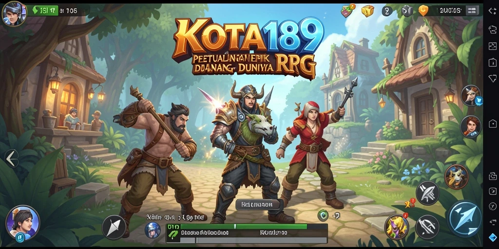 Tampilan gameplay RPG KOTA189 yang menakjubkan dan interaktif.