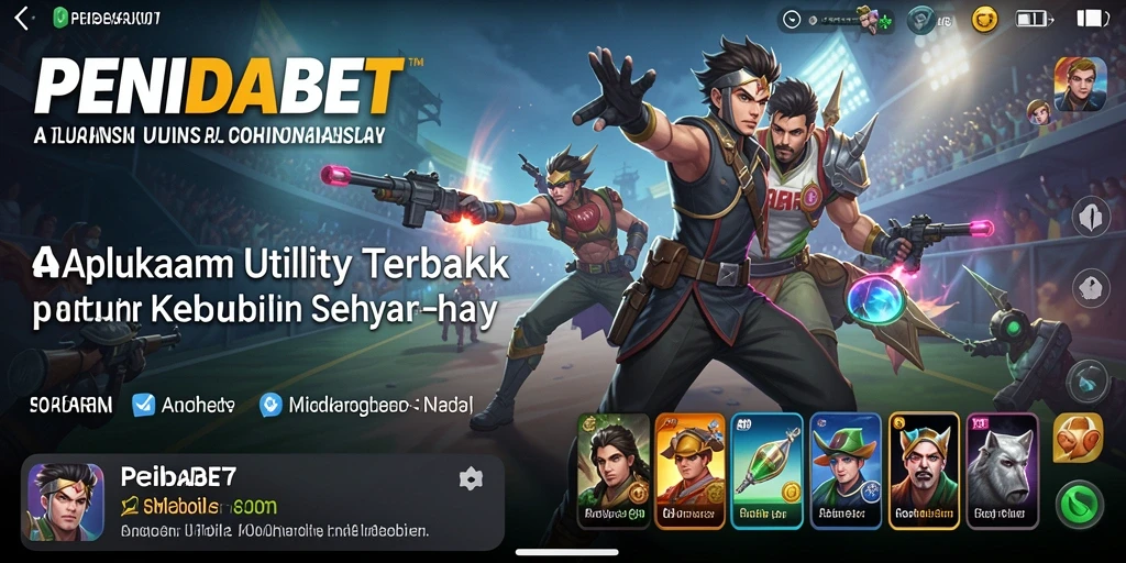 Tampilan antarmuka pengguna yang intuitif dan fungsional dari PENIDABET.