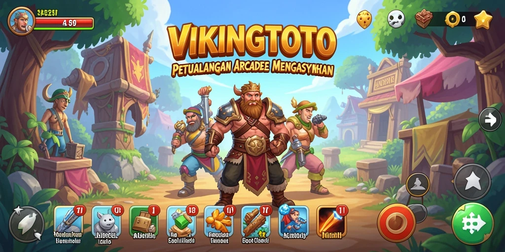 Tampilan gameplay seru dari VIKINGTOTO yang penuh aksi.